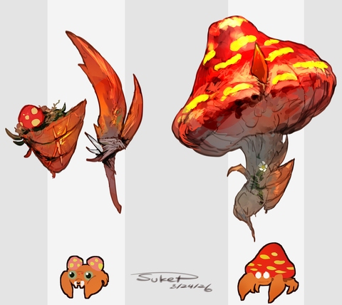 パラス・パラセクトモチーフの武器（ポケモン）