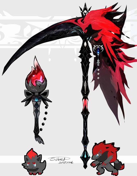 ゾロア・ゾロアークモチーフの武器（ポケモン）