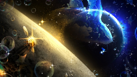 月から見た青い奇跡