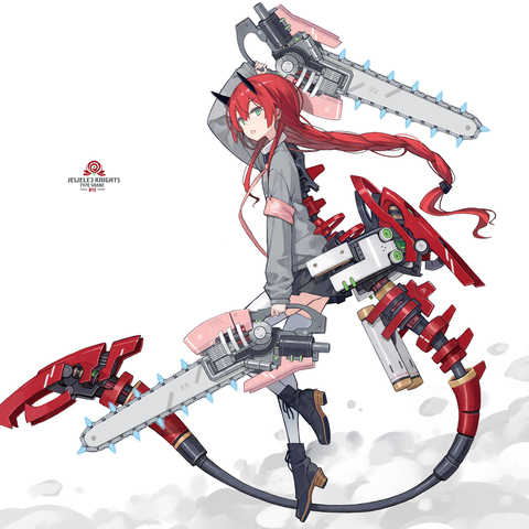 ツインチェーンソー娘