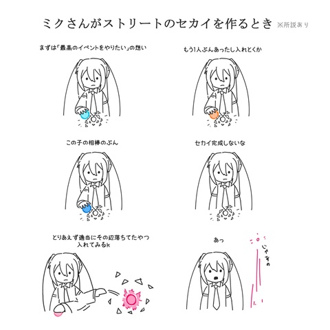 ミクさんがストリートのセカイを作るとき